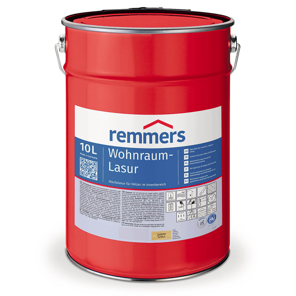 Масло-лазурь WOHNRAUM-LASUR восковая для интерьеров